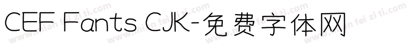 CEF Fants CJK字体转换